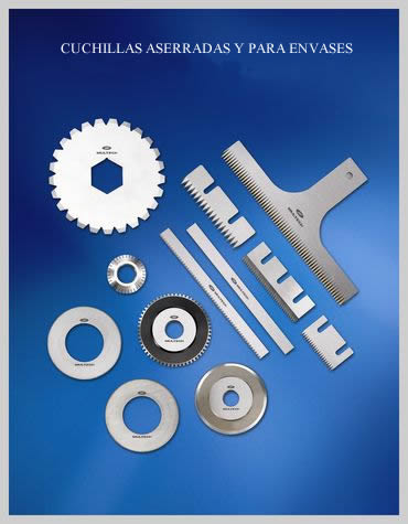 Cuchillas circulares aserradas y para envases 