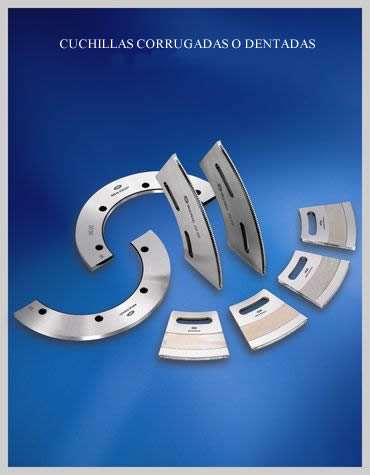 Cuchillas circulares corrugadas o dentadas